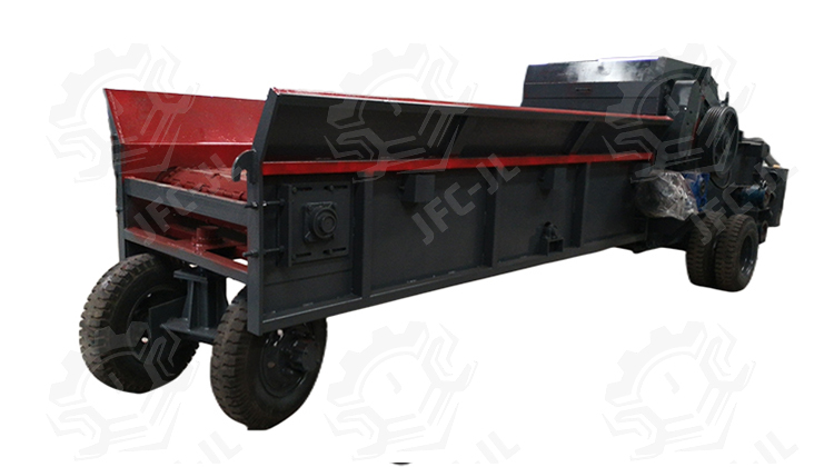 PORTABLE WOOD LOG AND STUMP CRUSHER WITH LARGE CAPACITY