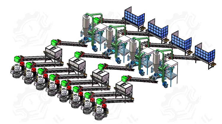 10-20T/H COMPLETE WOOD PELLET PRODUCTION LINE